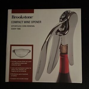Brookstone Compact Wine Opener - Silver